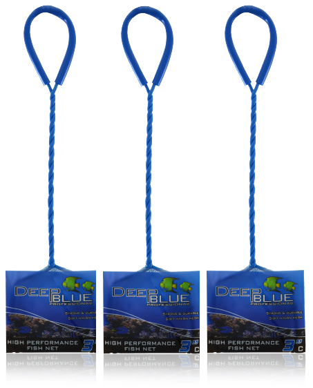 DEEP BLUE HIGH PERFORMANCE AQUARIUM FISH NET 3" COURSE NYLON MESH ADB12013 3X