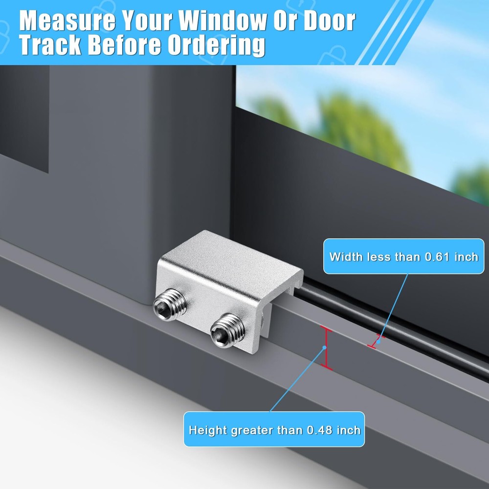 Sliding Window Locks 10 Pack Window Locks for Up and Down Windows and Horizon...