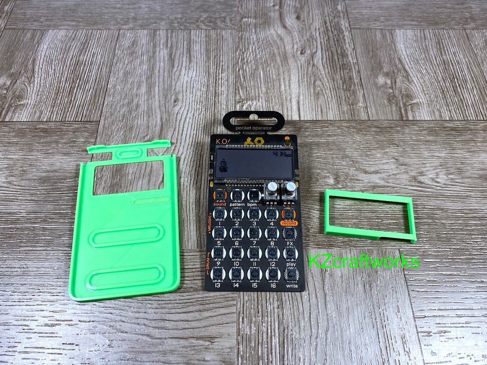 T.E. Pocket Operator Ultra Minimal Case & LCD Protector - Color GREEN - USA