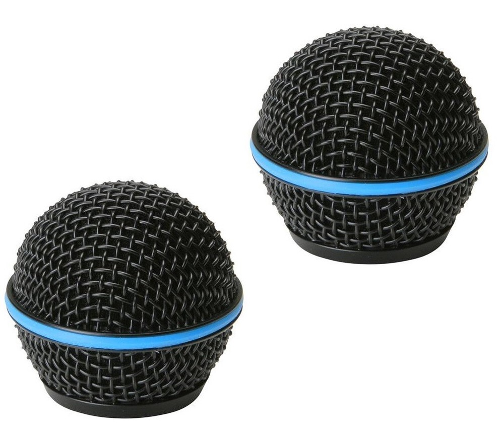2 Pack Black Ball Head Grille Replacement for SLX2/BETA58 Handheld Transmitter