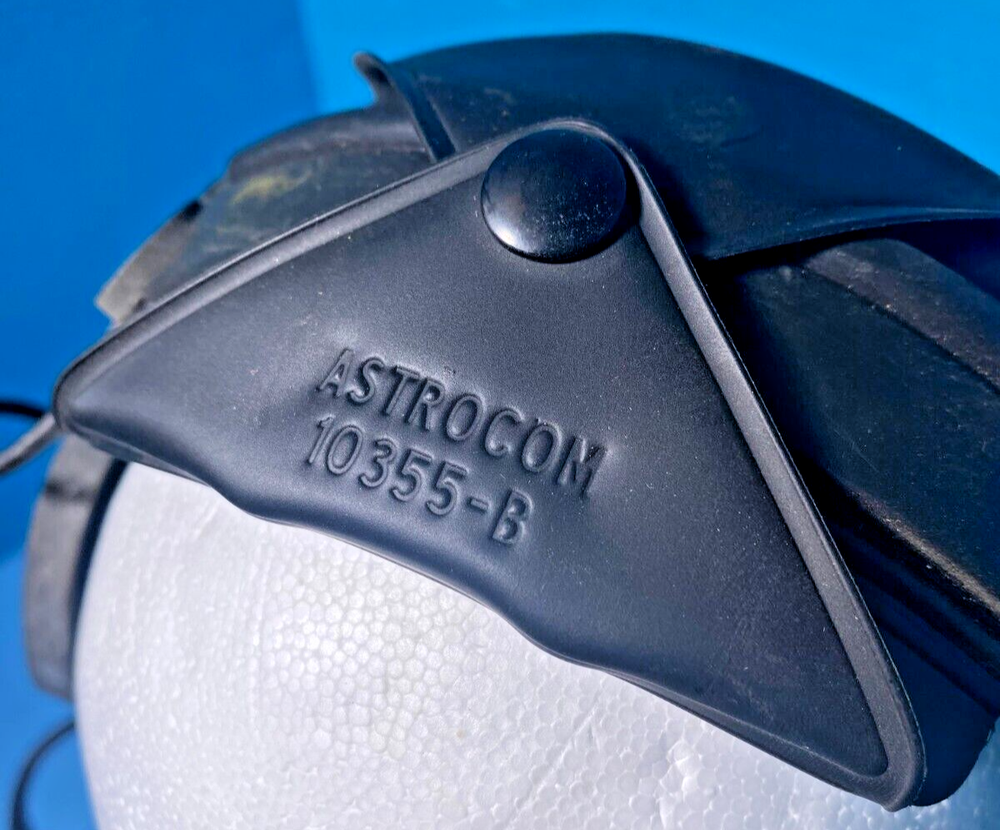 ATSROCOM HEADSET 10355-B PILOT AVIATION 10274C 10952 W/ SWITCH