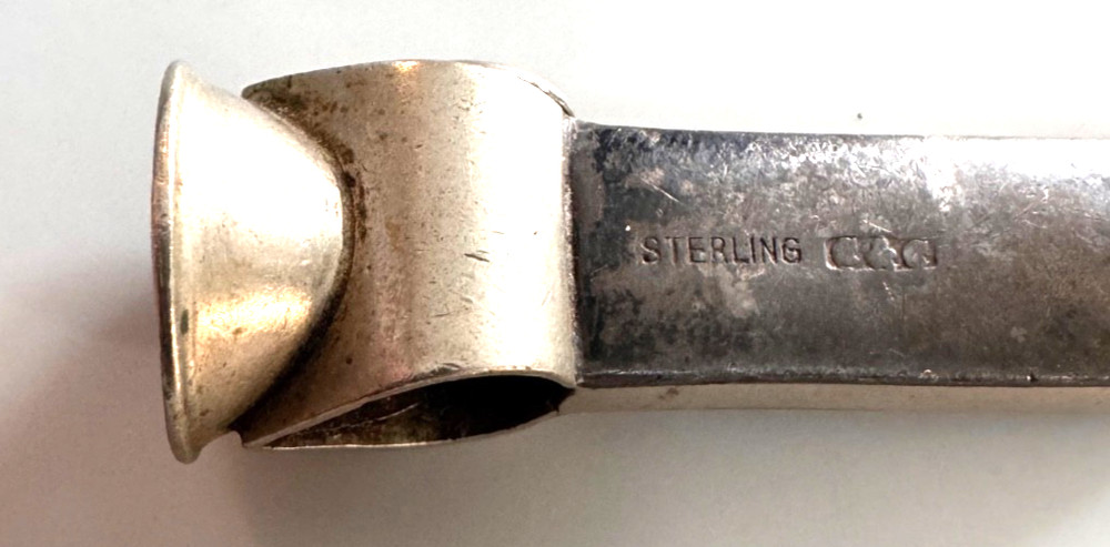 ANTIQUE VICTORIAN c1900 STERLING SILVER CIGAR CUTTER