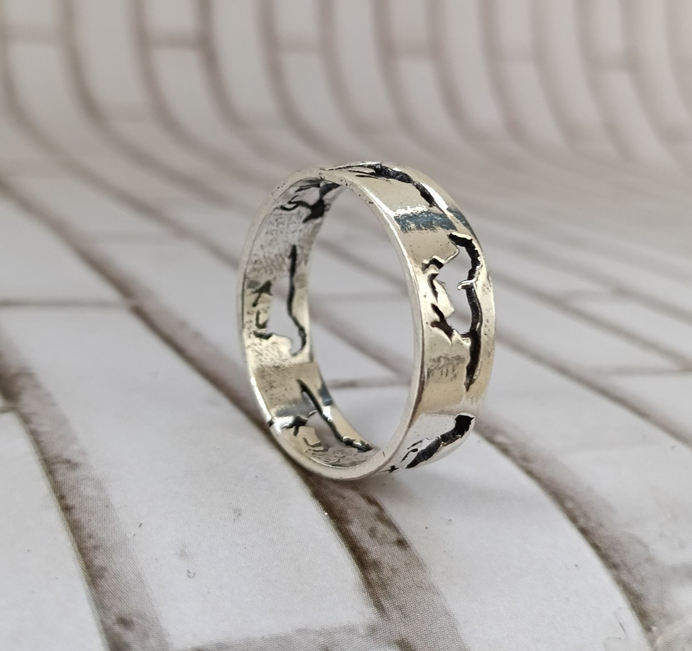 Solid 925 Sterling Silver Ring Statement Horse Ring Handmade All Size AK1509
