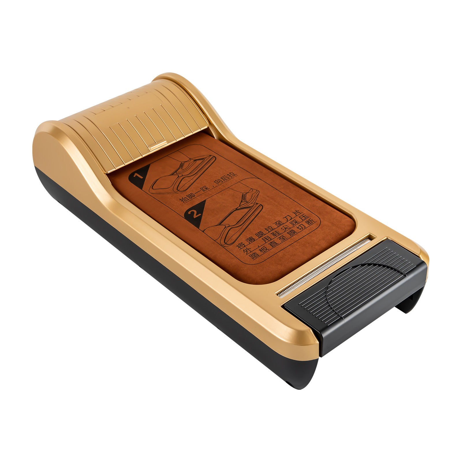 Shoe Film Machine Automatic Shoe Cover Dispenser Step-on 1 Roll of Film Portable