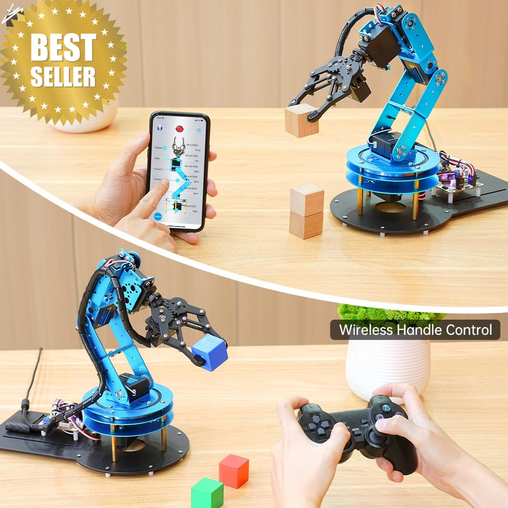 6DOF Robot Arm Kit 5 Servo Mechanical Claw PC APP Control
