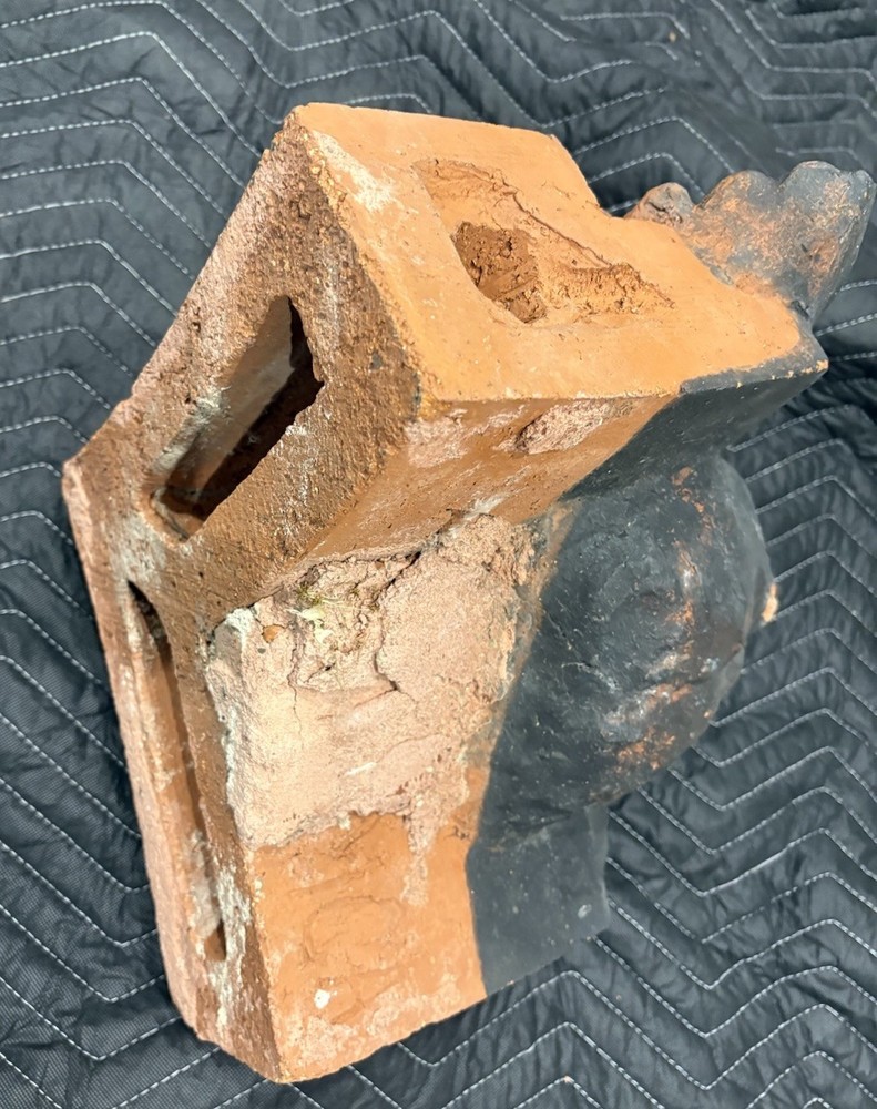Architectural Salvage Terra Cotta Figural Keystone