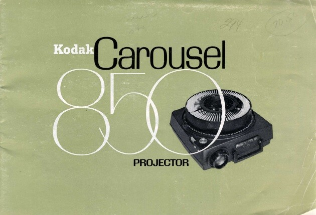 Kodak Carousel 850 Slide Projector Instruction Manual