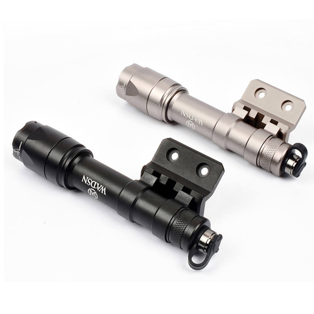 M-LOK Keymod Offset Light Picatinny Rail Base Mount For M300 M600 Flashlight