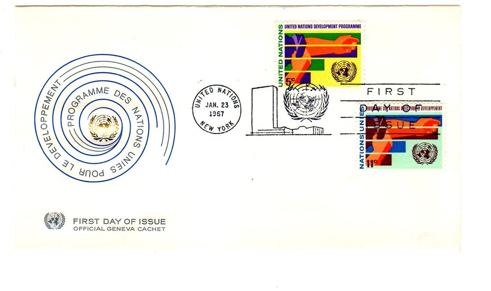 1967 UN Geneva Cachet First Day Cover - UN Development Programme