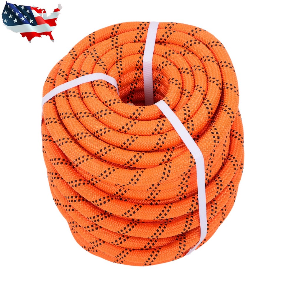Pulling Rigging Line3/4" × 120' Double Braid Nylon Polyester Arborist Bull Rope