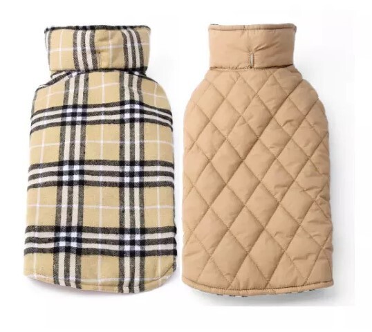 Large-Dog Waterproof/ Windproof Reversible Jacket.  