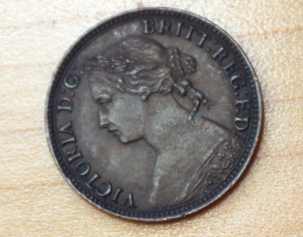 1874 H Great Britain Farthing