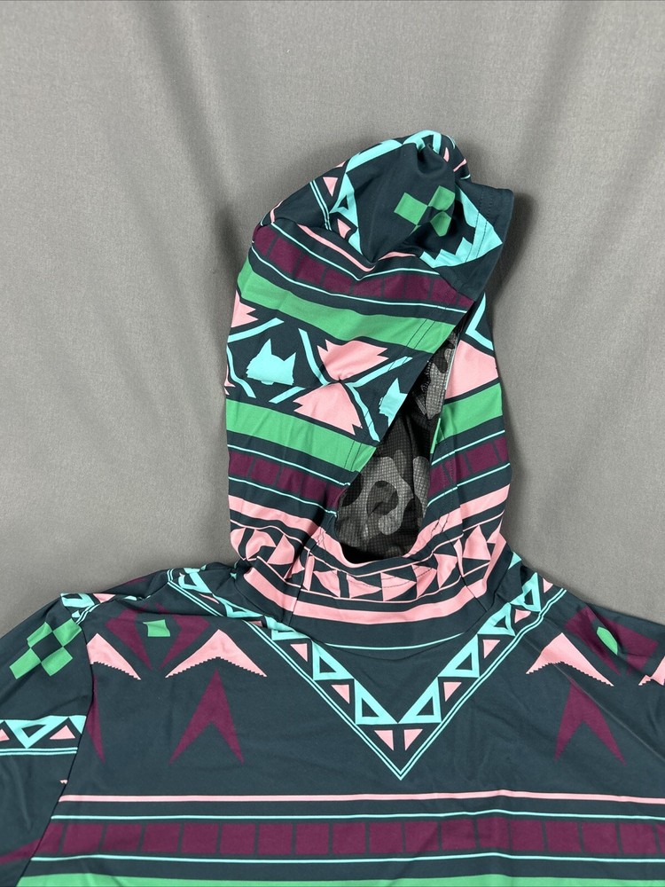 Greyson Cokato Golf Hoodie Pullover Ghostwolf Print Large Multicolor MSRP $198