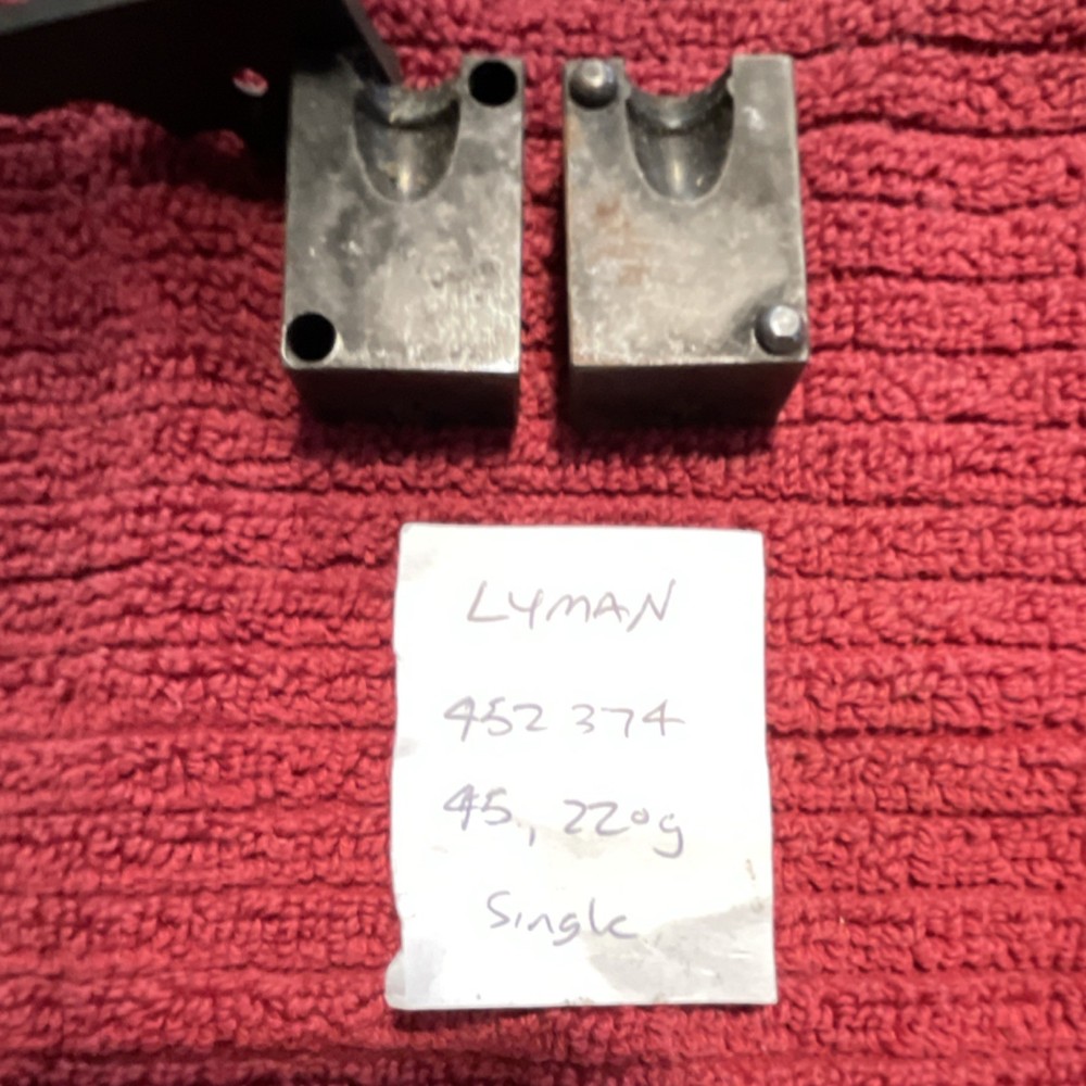 Lyman 452374 45 Bullet Mold Single Cavity