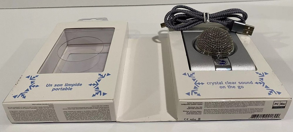 Blue Snowflake Portable USB Microphone-Tested