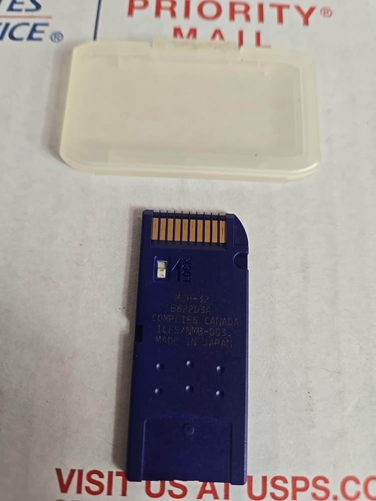 Sony Genuine Memory Stick 32MB MEGABYTE MSH-32 Magic Gate Camera Memory Card