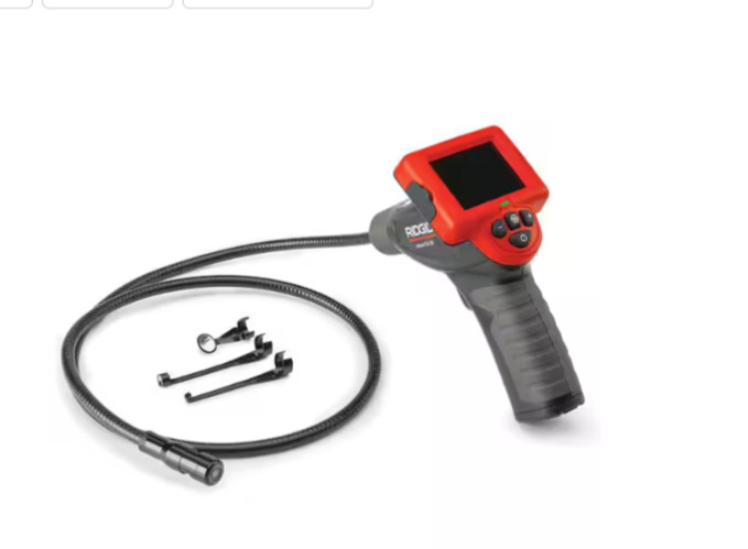 40043 Micro CA-25 Hand-Held Inspection Camera with 4' Cable, Borescope, Red