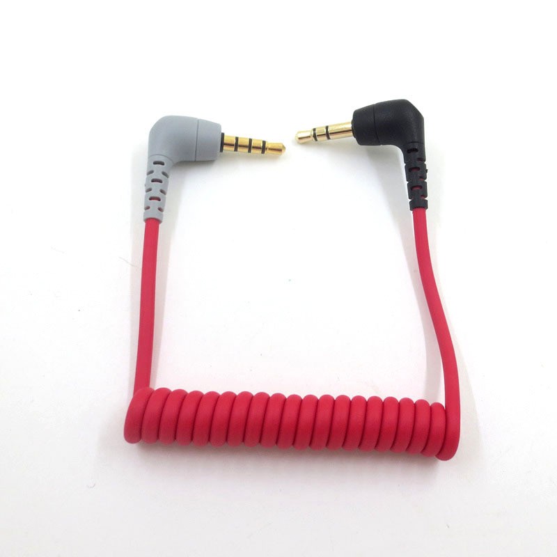 Microphone Connection Cable TRS To TRRS Patch Cable For BOYA RODE SC7 Accessory