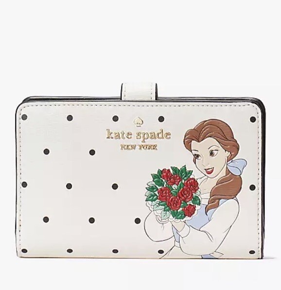 Kate Spade KE819 Disney X Kate Spade Beauty And The Beast Medium Compact Bifold