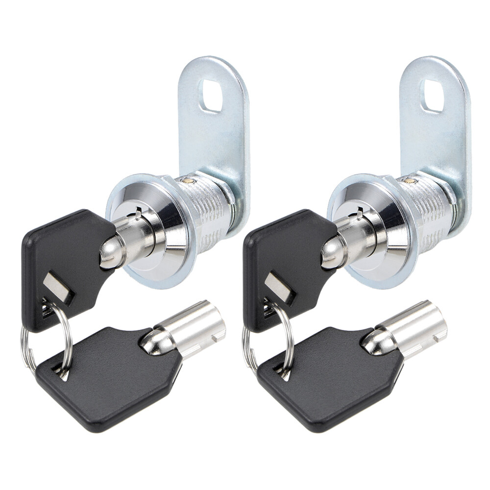 2/4pcs Keyed diff 5/8" 1" Tubular Cam Lock Cabinet Toolbox Drawer Replacement