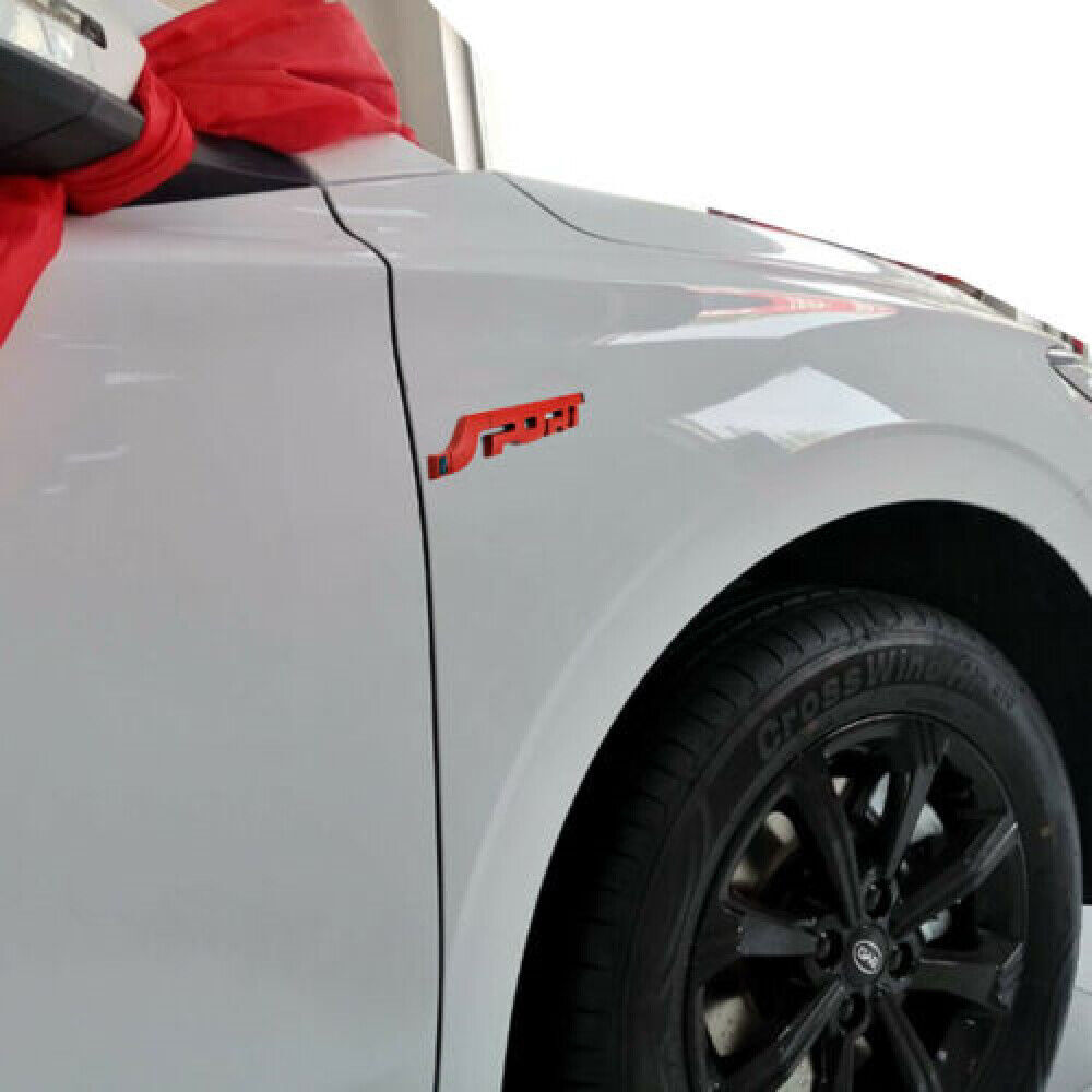 2x 3D Metal SPORT Logo Emblem Badge Sticker Trunk Fender Decals Car Accessories