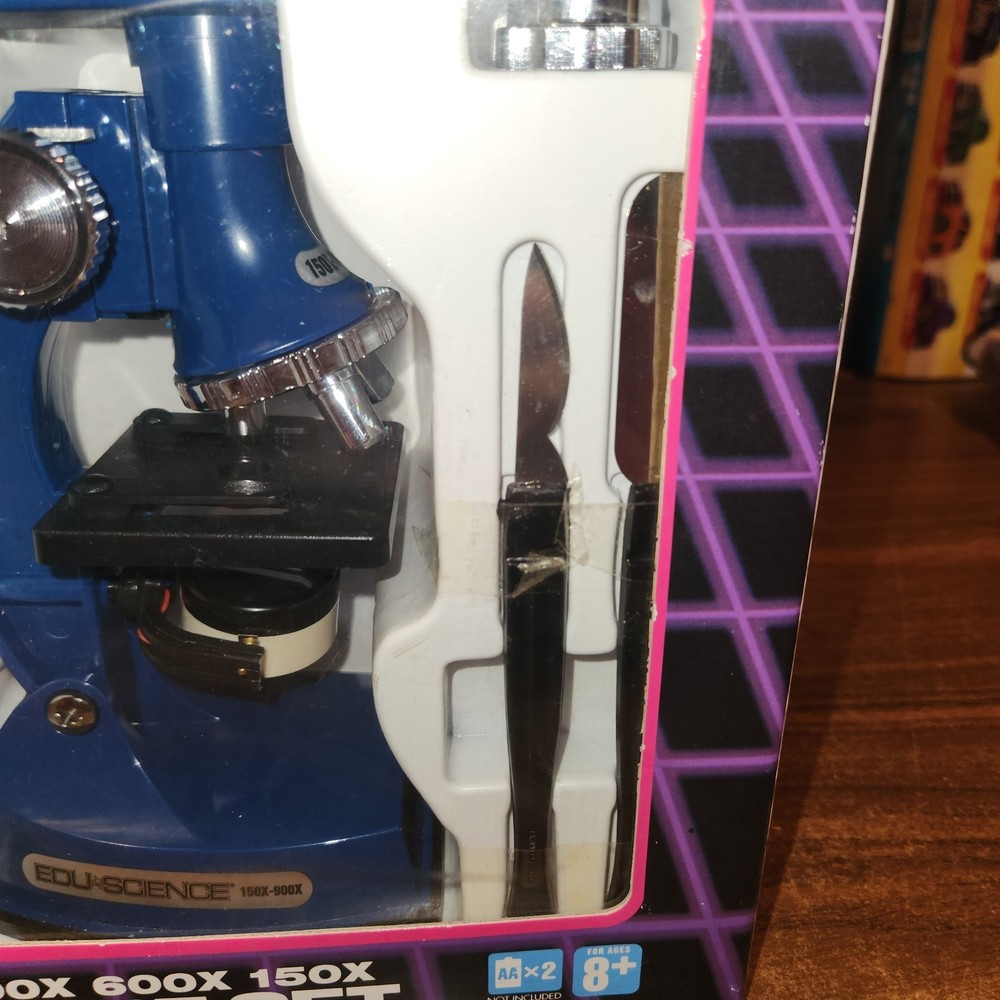 NEW Vintage 1989 Three Function Microscope Set Toys R Us Exclusive, Projection