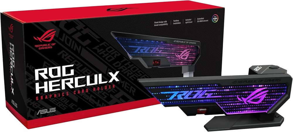 ASUS ROG Herculx RGB Graphics Card Support GPU Holder Bracket