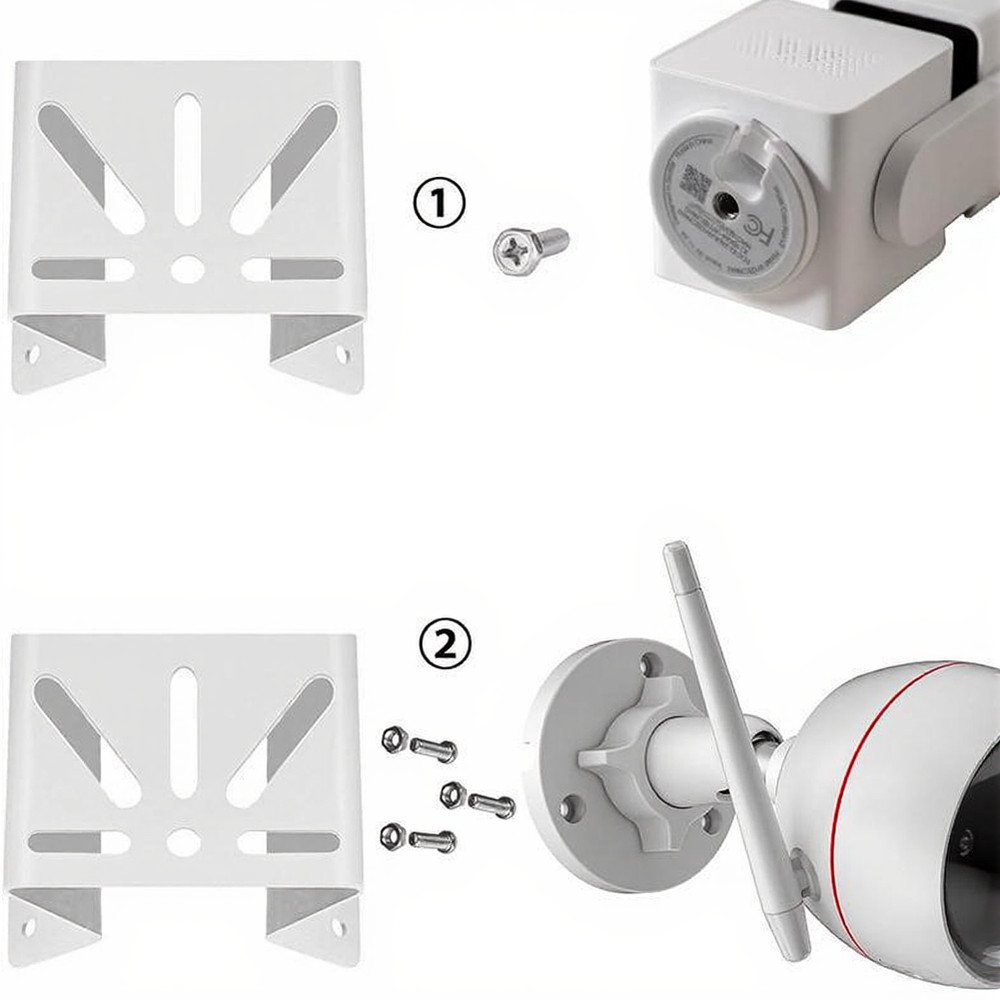 CCTV Wall Corner Bracket for Surveillance Camera Installation - Sturdy Design