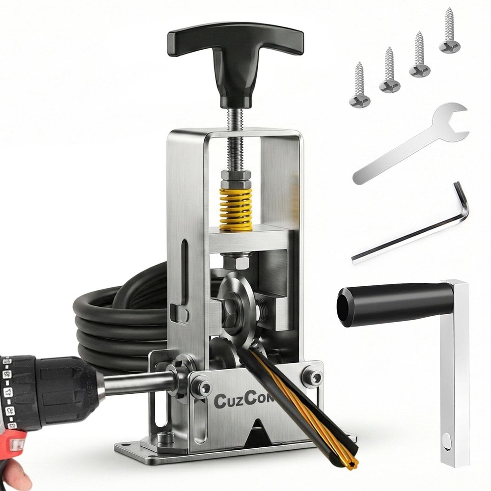 CuzConven Wire Stripper Machine,0.03-1 Inch Stripping Machine with Black