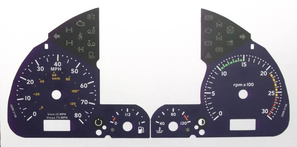 Lockwood Iveco Stralis BLUE Dial Conversion Kit C898