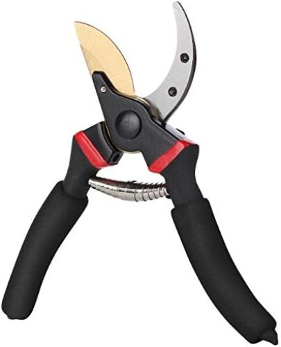 Pruning Shears, Garden Shears, 8" Professional, Titanium Blade, Garden Scissors,