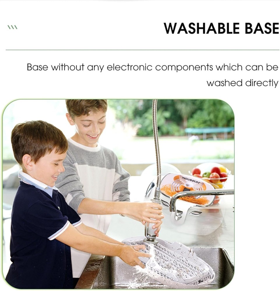 Egg Incubator with Humidity Display,LED Egg Candler,Automatic Egg Turner