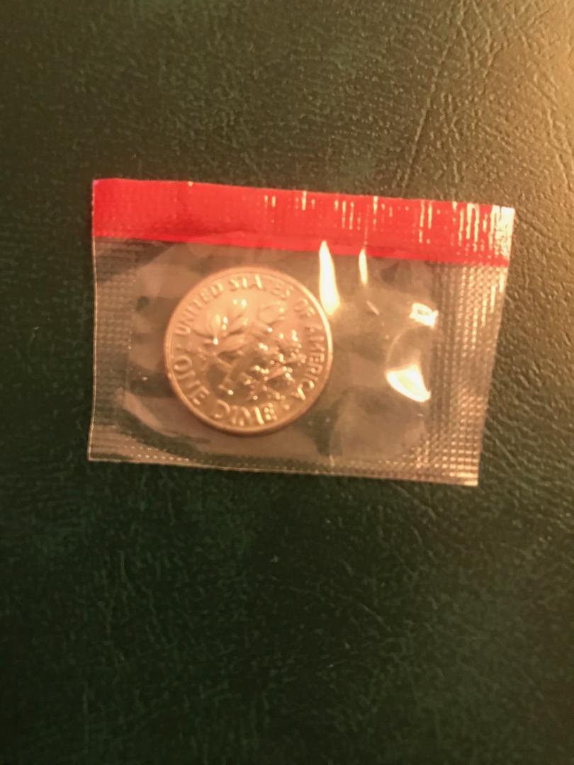 1973 P+D UNCIRCULATED ROOSEVELT DIMES NICE COIN STILL IN MINT CELLO L@@K