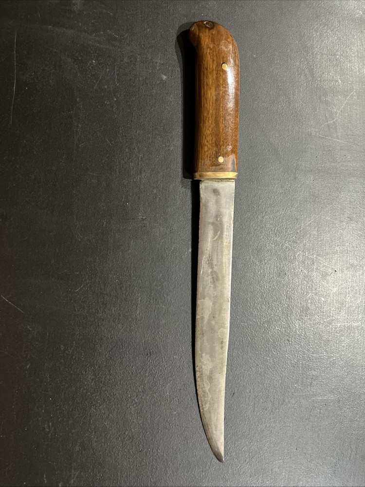 Old Primitive Forged Hand Made Knife 9” Blade