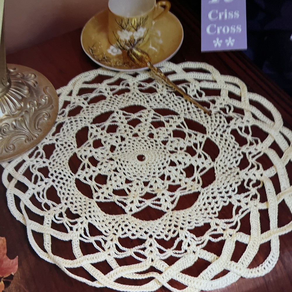 ~Crochet Pattern - Criss Cross Doily - Pattern Only~
