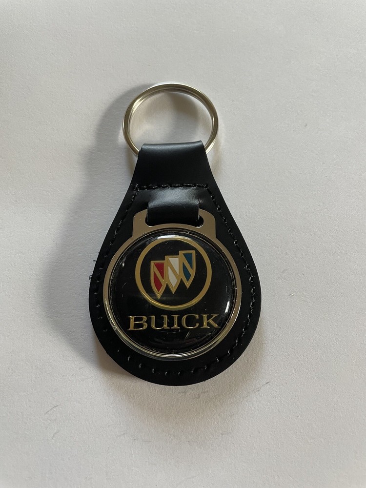 Buick Keychain  Buick Black Leather Key Chain