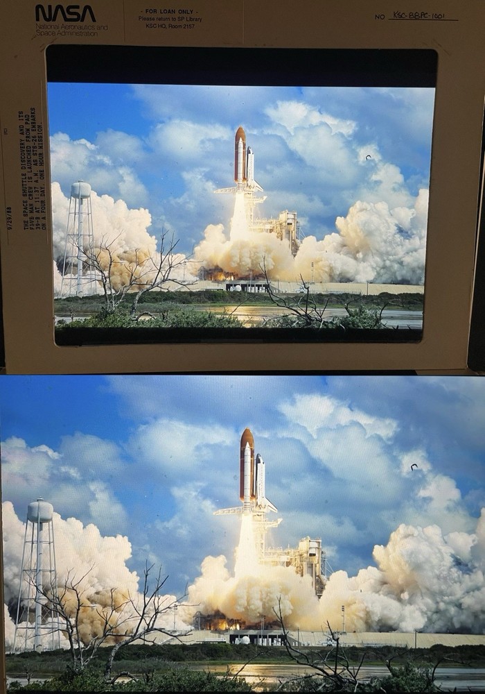 1972-1990 NASA Space Shuttle Program 100+ Large Transparency Presentation lot