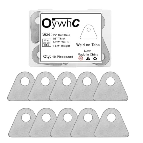 Weld on Tabs, Steel Shock Basic Weld Tab, Universal Weld on Tabs Flat Bottom