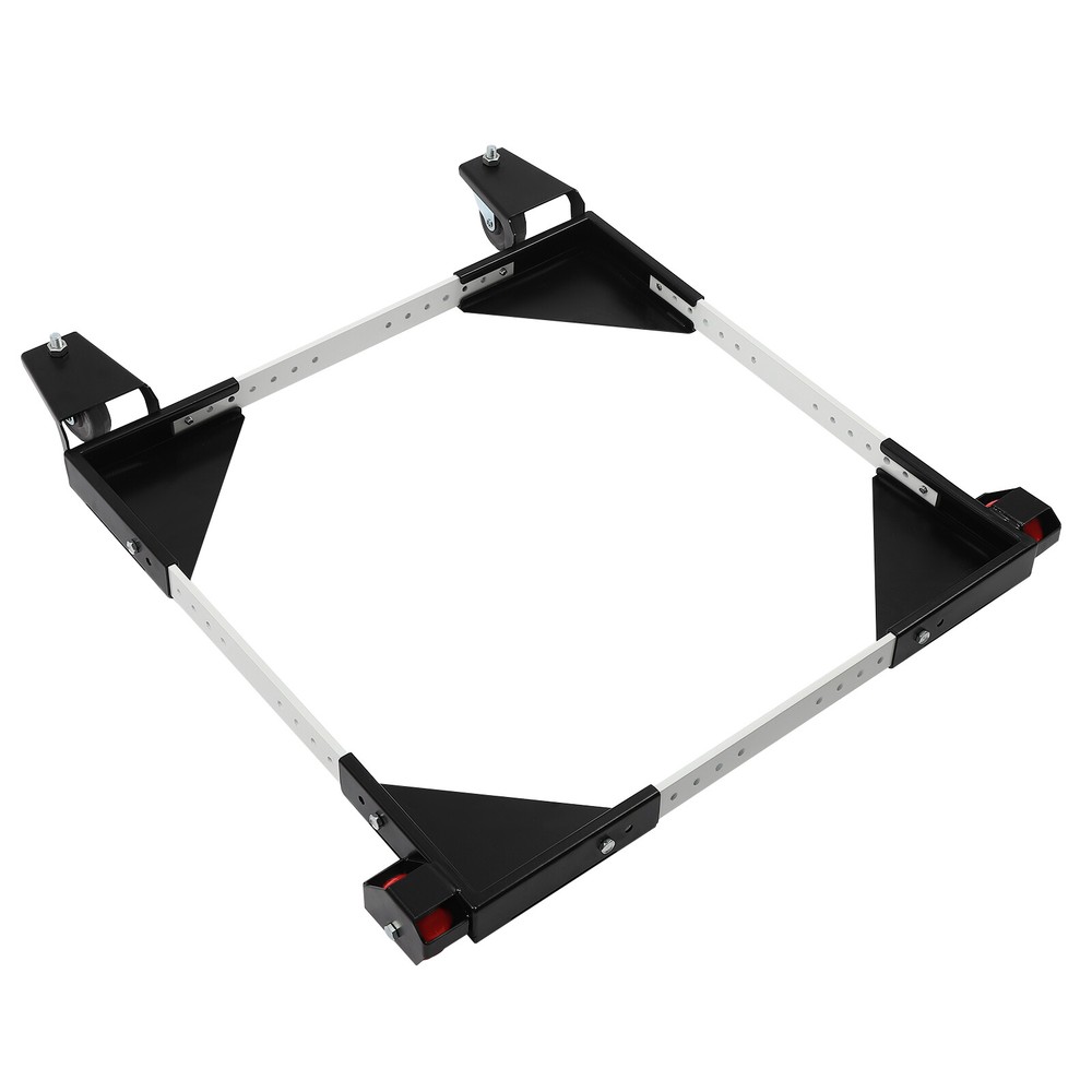 600lbs Adjustable Mobile Base Heavy Duty Rectangular Mobile Base w/ Wheels