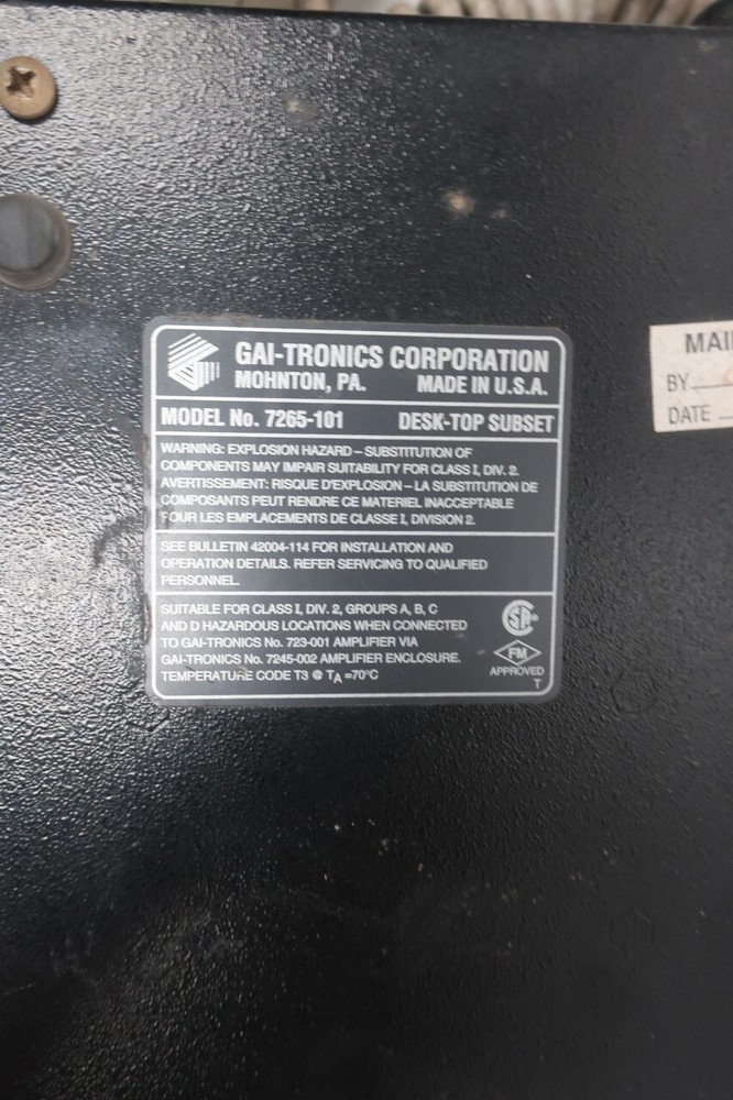 Gai-tronics 7265-101 Desk-top Subset