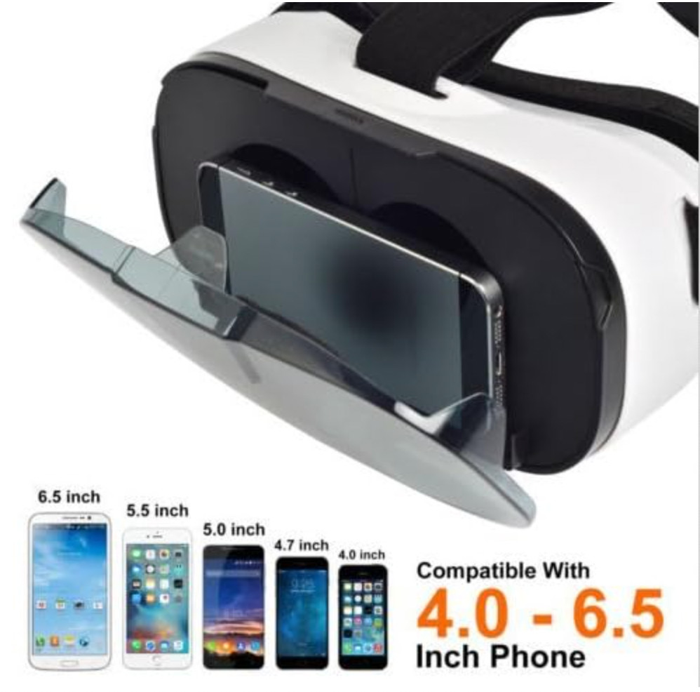 NIB 3D VR Headset Virtual Reality Glasses and Wireless Bluetooth Controller