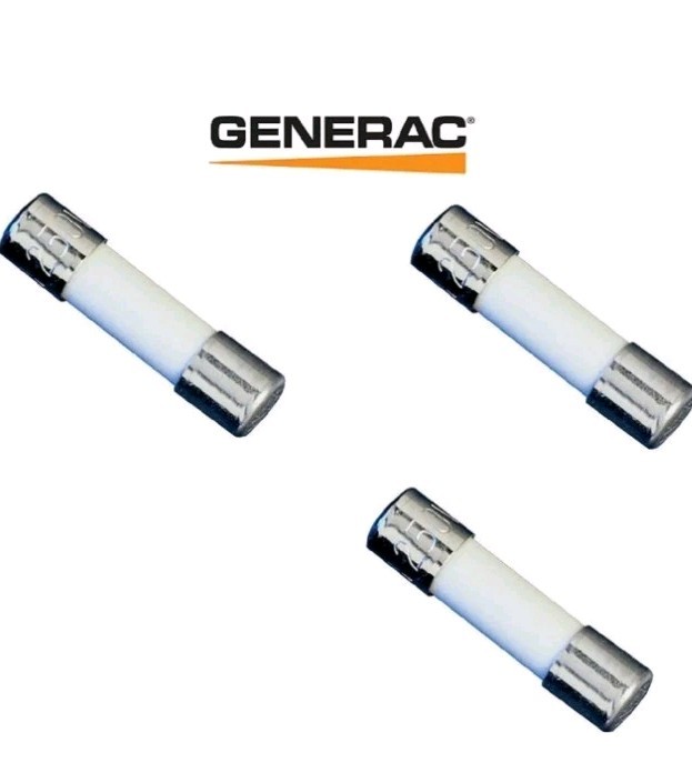 3 NEW GENUINE OEM GENERAC 10000005117 FUSES 6.3A 250VAC 5MMX20MM 6.3 AMP