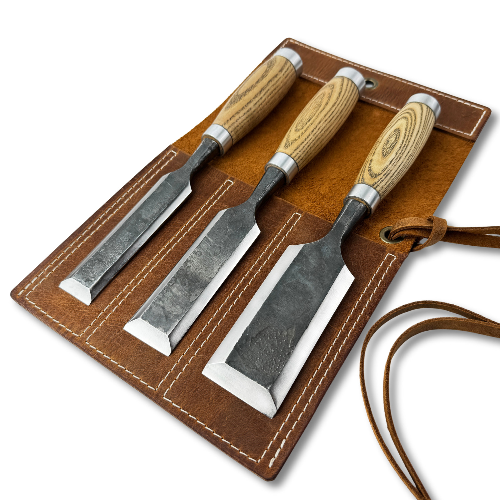 Timber Framing Chisels – Hand Forged Woodworking Chisel Set 3 pcs
