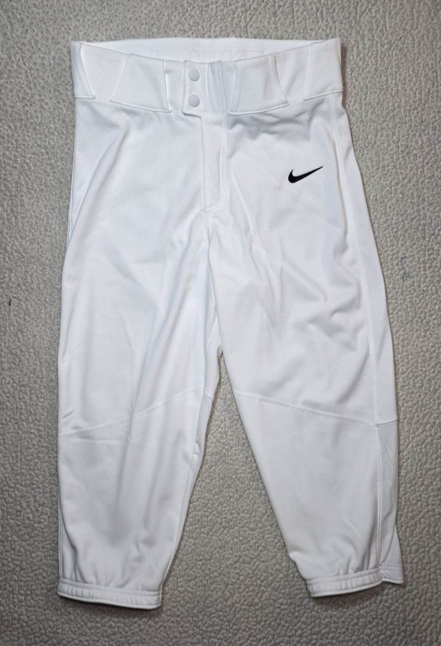 New NWT Nike Vapor Select Baseball Pants Team White Size Mens Small BQ6432-100