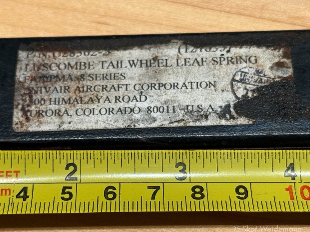 Luscombe 8A Miscellaneous Tail Wheel Springs