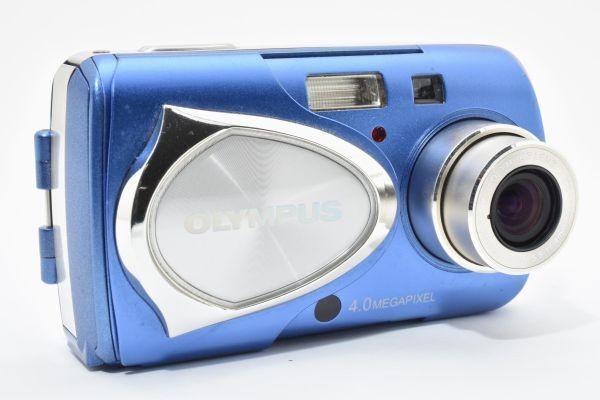 OLYMPUS μ-30 DIGITAL Blue Compact Digital Camera Tested Working Japan