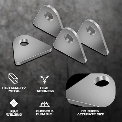 Weld on Tabs, Steel Shock Basic Weld Tab, Universal Weld on Tabs Flat Bottom