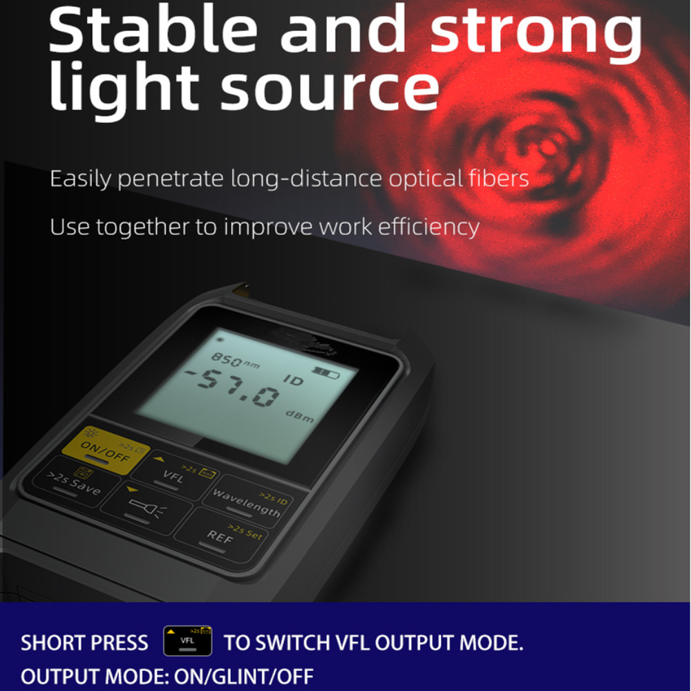 4in1 Optical Power Meter OPM Led light Visual Fault Locator Network Cable Tester