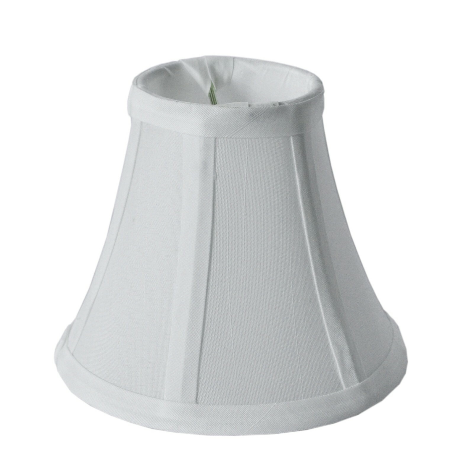 Set of 8 Clip On 5" Small Bell Shades for Chandelier (White)