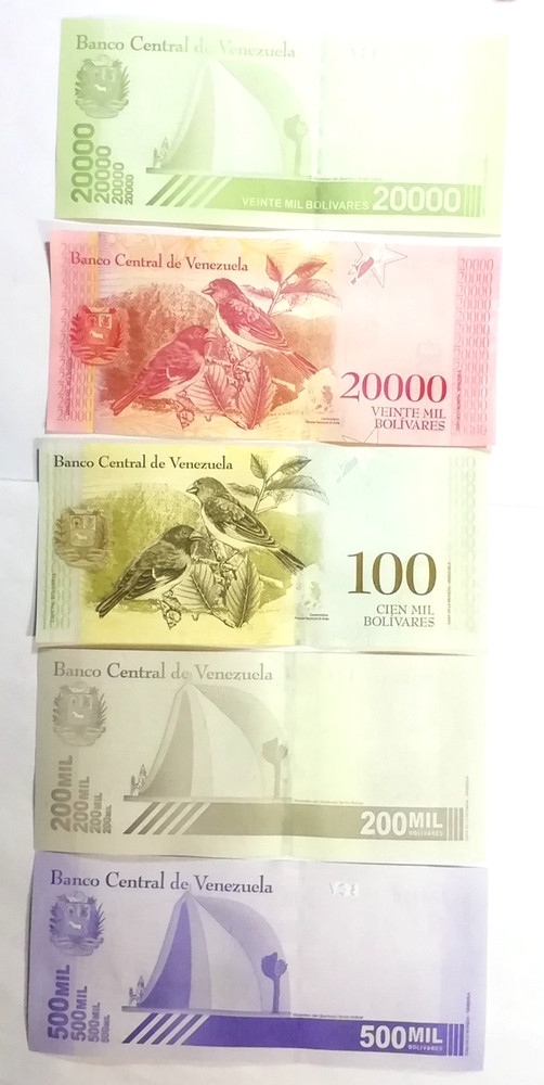Banknotes Venezuela, 21 Notes, Various Years, UNC.